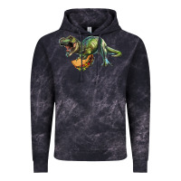 Cloud Black T-Rex dinosaur holding a taco Vintage Hoodie - RanaPortraitStore
