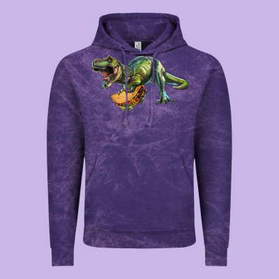 T-rex Dinosaur Holding A Taco Vintage Hoodie Designed By Ranaportraitstore