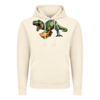 Vintage Artic T-Rex dinosaur holding a taco Vintage Hoodie - RanaPortraitStore