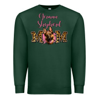 Sports Green German Shepherd Mom Premium Sweatshirt - Jasminsmagicworld