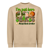 Im Just Here For The Snacks Basketball Brother Heavyweight Sweatshirt | Teevron