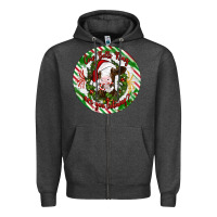 Charcoal Heather Christmas cow bells ring are you listening Zipper Hoodie - Artiststas