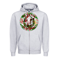 Heather Grey Christmas cow bells ring are you listening Zipper Hoodie - Artiststas