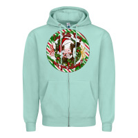 Seafoam Christmas cow bells ring are you listening Zipper Hoodie - Artiststas