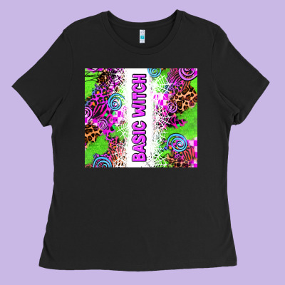 Basic Witch Ladies Tee Designed By Adodesignshop