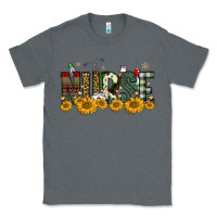 Charcoal Heather christmas nurse sunflower Classic Tee - FaDigitalArtStudio