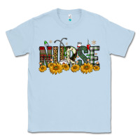 Dusty Blue christmas nurse sunflower Classic Tee - FaDigitalArtStudio