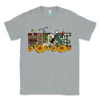 Heather Grey christmas nurse sunflower Classic Tee - FaDigitalArtStudio