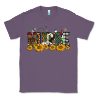 Lavender christmas nurse sunflower Classic Tee - FaDigitalArtStudio