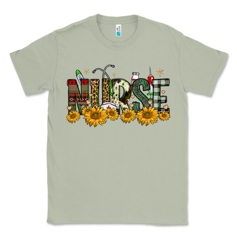 Christmas Nurse Sunflower Classic Tee by FaDigitalArtStudio | Teevron