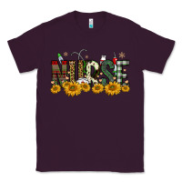 Plum christmas nurse sunflower Classic Tee - FaDigitalArtStudio