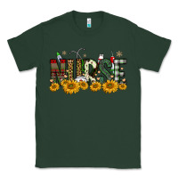 Sports Green christmas nurse sunflower Classic Tee - FaDigitalArtStudio