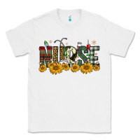 White christmas nurse sunflower Classic Tee - FaDigitalArtStudio