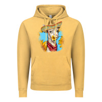 Vintage Mustard Sombrero Llama Vintage Hoodie - RanaPortraitStore