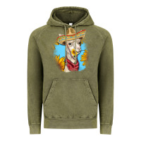 Vintage Olive Sombrero Llama Vintage Hoodie - RanaPortraitStore