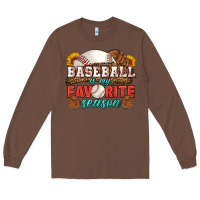 Chestnut baseball is my favorite season Long Sleeve Tee - HRA Design Shop