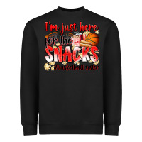 Black im just here for the snacks basketball sister Heavyweight Sweatshirt - Zillion Design Studio