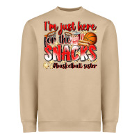Mushroom im just here for the snacks basketball sister Heavyweight Sweatshirt - Zillion Design Studio