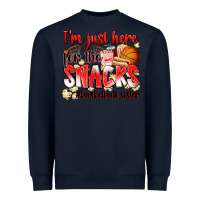 Navy im just here for the snacks basketball sister Heavyweight Sweatshirt - Zillion Design Studio