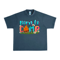 Midnight Navy born to camp Urban Heavy Tee - Zillion Design Studio