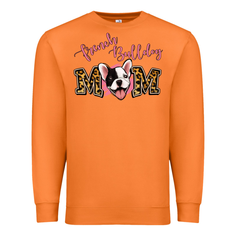 French Bulldog Mom Premium Sweatshirt by Jasminsmagicworld | Teevron