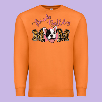 French Bulldog Mom Premium Sweatshirt Designed By Jasminsmagicworld