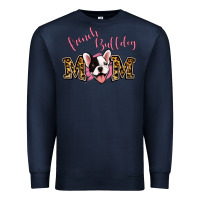 Navy french bulldog mom Premium Sweatshirt - Jasminsmagicworld