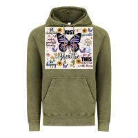 Vintage Olive just breathe Vintage Hoodie - JahusDesignShop