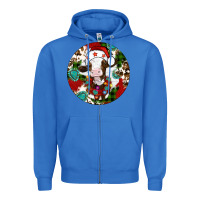 True Royal Christmas cow gemstone Zipper Hoodie - Artiststas