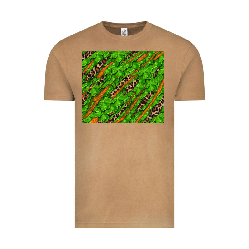 Distressed Shamrock And Leopard Vintage Tee by RanaPortraitStore | Teevron