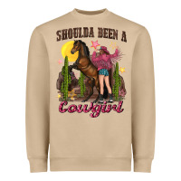 Shoulda Been A Cowgirl Bucking Horse Heavyweight Sweatshirt | Teevron