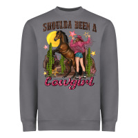 Storm shoulda been a cowgirl bucking horse Heavyweight Sweatshirt - texasbilliewilder