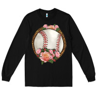 Black western baseball with roses Long Sleeve Tee - HRA Design Shop
