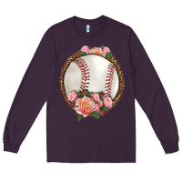 Plum western baseball with roses Long Sleeve Tee - HRA Design Shop