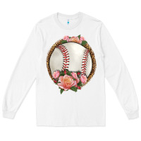 White western baseball with roses Long Sleeve Tee - HRA Design Shop