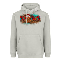 Moon Dust christmas nana highland cow Heavyweight Hoodie - BarkalooDesign