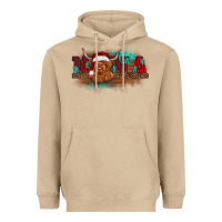 Mushroom christmas nana highland cow Heavyweight Hoodie - BarkalooDesign