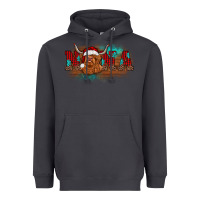 Smoke christmas nana highland cow Heavyweight Hoodie - BarkalooDesign