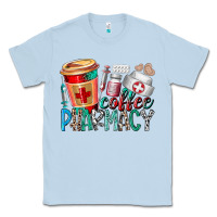 Dusty Blue coffee pharmacy Classic Tee - RacoonDesign