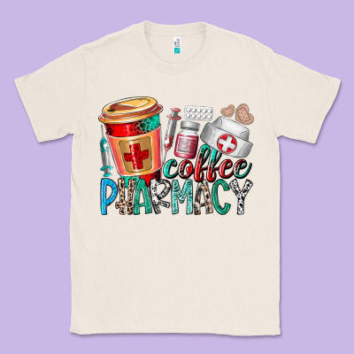 Coffee Pharmacy Classic Tee Designed By Racoondesign