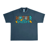 Midnight Navy mother hustler Urban Heavy Tee - texasbilliewilder