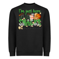 Black i'm just here for the snacks #basketball brother Heavyweight Sweatshirt - Zillion Design Studio
