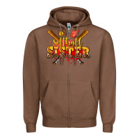 Chestnut softball sister Zipper Hoodie - AdoDesignShop