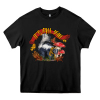 Black It's Fall Y'all Skunk Heavy Core Tee - LillyAllenDesigns