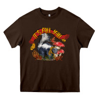 Chocolate Brown It's Fall Y'all Skunk Heavy Core Tee - LillyAllenDesigns