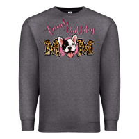 Charcoal Heather French Bulldog Mom Premium Sweatshirt - Jasminsmagicworld