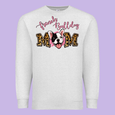 French Bulldog Mom Premium Sweatshirt Designed By Jasminsmagicworld