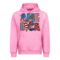 Fuchsia Pink america 4th of july Urban Hoodie - Artiststas