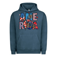 Pigment Midnight Navy america 4th of july Urban Hoodie - Artiststas