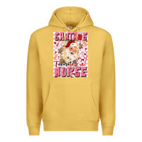 Antique Gold santas favorite nurse Premium Hoodie - MaliasSmallBusiness